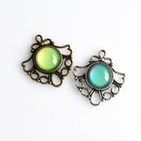 10PCS 12mm Round Cabochon Base Settings,2 Colors Available-B2147