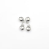 30PCS Peach Charms,Antique Silver Tone 3D-RS508