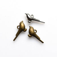 20PCS Bird Charms,2 Colors Available 3D-RS849