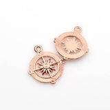 15PCS Compass Charms,3 Colors Available-RS138