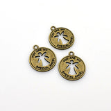 20PCS Hollow Angel Tags,Antique Bronze Tone-RS006