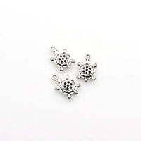 20PCS Turtle Charms,Antique Silver Tone Double Sided-RS368