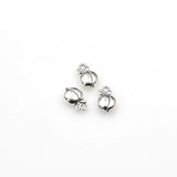 30PCS Peach Charms,Antique Silver Tone 3D-RS508