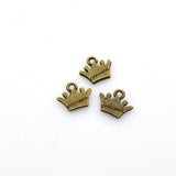 30PCS Crown Charms Double Sided 3 Colors Available-RS772