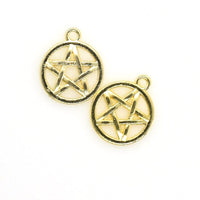 25PCS Five-pointed Star Charms,3 Colors Available-RS936