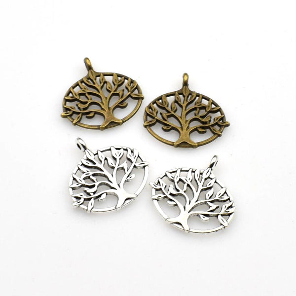 10PCS Tree Charms,2 Colors Available-RS983