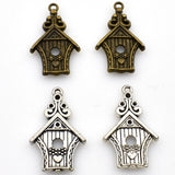 10PCS Small House Charms,2 Colors Available,Double Sided-RS317