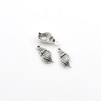 40PCS Conch Charms,Antique Silver Tone 3D-RS220