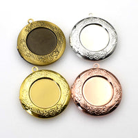 1PCS Round Metal locket Pendant,4 Colors Availabe-TS010