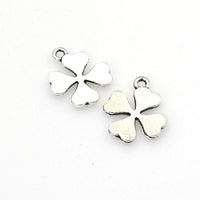 30PCS Clover Charms,Antique Silver Tone-RS766