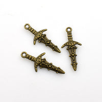 20PCS Sword Charms Double Sided 2 Colors Available-RS090