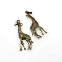 8PCS Giraffe Charms,Antique Bronze Tone-RS802