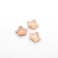 30PCS Crown Charms Double Sided 3 Colors Available-RS772