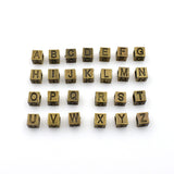 A set of letters,Antique Bronze Tone 4 Sides Spacer Bead-RS157