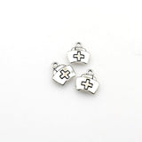 25PCS Nurse Hat Charms,Antique Silver Tone Double Sided-RS581