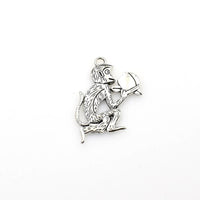 8PCS Monkey Charms,Antique Silver Tone Double Sided-RS470