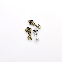 30PCS Little Key Charms,2 Colors Available-RS078