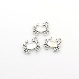 20PCS Crab Charms,Antique Silver Tone-RS1107