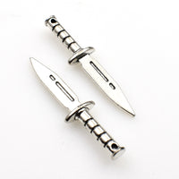 20PCS Sword Charms,Antique Silver Tone Double Sided-RS1103