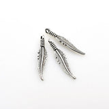 30PCS Feather Charms,3 Colors Available-RS893