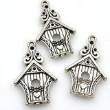 10PCS Small House Charms,2 Colors Available,Double Sided-RS317