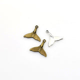 25PCS Whale Tail Charms,2 Colors Available-RS374