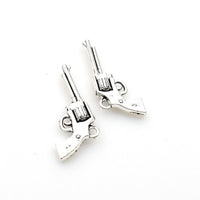 10PCS Gun Charms,Double Sided 2 Colors Available-RS1048