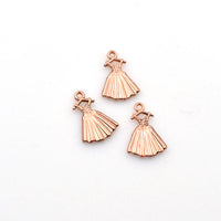 25PCS Skirt Charms,Rose Gold Color-RS1068