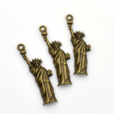 10PCS  Statue of Liberty Charms,Antique Bronze Tone-RS195