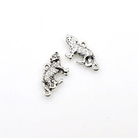 15PCS Leopard Charms,Antique Silver Tone-RS1210