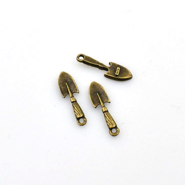 25PCS Little Shovel Charms,Antique Bronze Tone-RS776