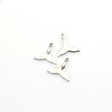 25PCS Whale Tail Charms,2 Colors Available-RS374