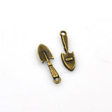 25PCS Little Shovel Charms,Antique Bronze Tone-RS776