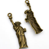 10PCS  Statue of Liberty Charms,Antique Bronze Tone-RS195