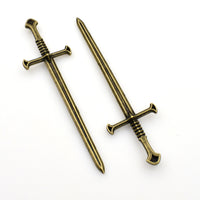 Bulk Sale! 40PCS Long Swords(NO Holes) 2 Colors Available-RS083