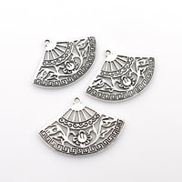 10PCS Fan Charms,2 Colors Available Double Sided-RS1044