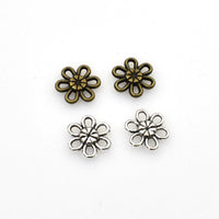 50PCS Little Flower Connector Charms,2 Colors Available-RS244