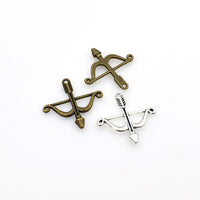 20PCS Bow and Arrow Charms,2 Colors Available-RS236