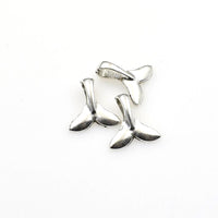 30PCS Whale Tail Charms,Antique Silver Tone-RS686