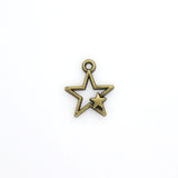 12PCS Star Charms,2 Colors Available Double Sided-RS1032