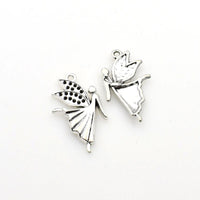 20PCS Dancing Angel Charms,Antique Silver Tone-RS314