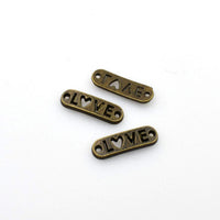 20PCS Love Connector Charms,2 Colors Available-RS814