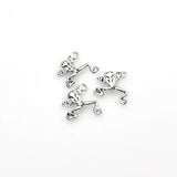 25PCS Frog Charms,Antique Silver Tone-RS738