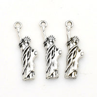 25PCS  Statue of Liberty Charms,Antique Silver Tone-RS513