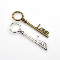 5PCS Large Love Key Charms,2 Colors Available-RS081