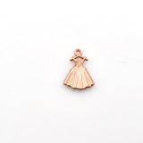 25PCS Skirt Charms,Rose Gold Color-RS1068