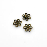 50PCS Little Flower Connector Charms,2 Colors Available-RS244