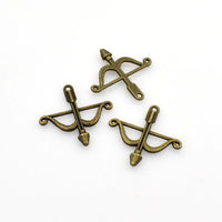 20PCS Bow and Arrow Charms,2 Colors Available-RS236