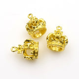 5PCS Crown Charms 3D, 3 Colors Available-RS925