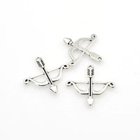 20PCS Bow and Arrow Charms,2 Colors Available-RS236